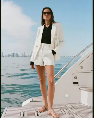 Veronica Beard Runo Linen Tailored Shorts | Thumbnail 4