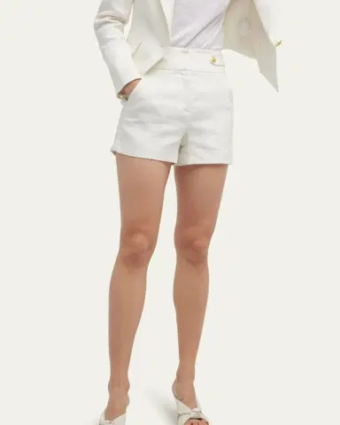 Veronica Beard Runo Linen Tailored Shorts | Thumbnail 7