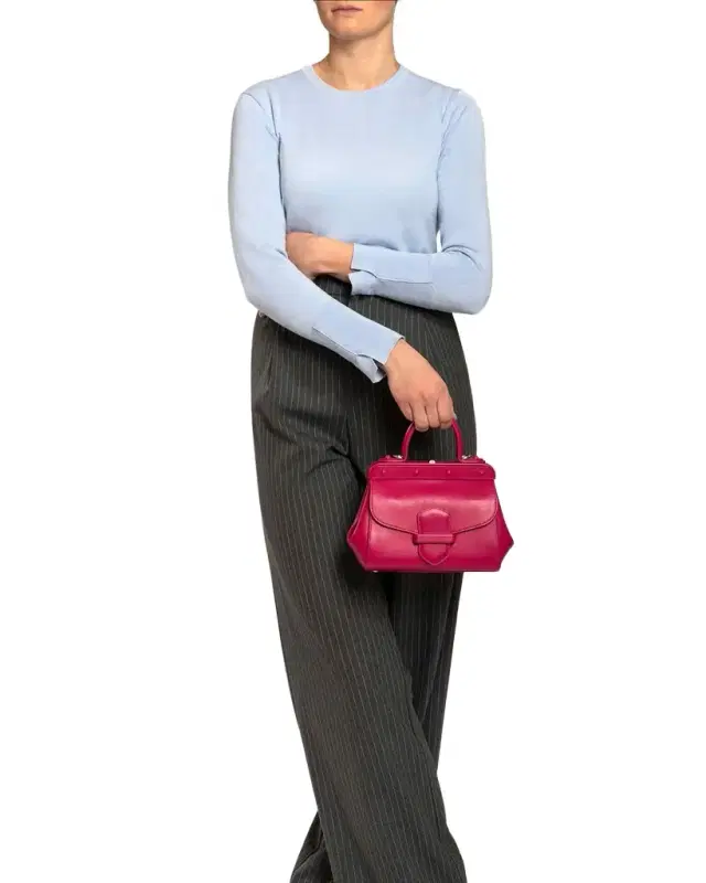 Margherita Small Leather Top-Handle Bag