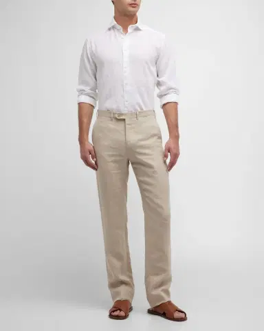 Eton Men's Linen Sport Shirt | Thumbnail 3 Eton Men's Linen Sport Shirt | Thumbnail 3