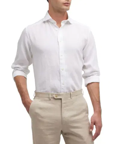 Eton Men's Linen Sport Shirt | Thumbnail 1 Eton Men's Linen Sport Shirt | Thumbnail 1