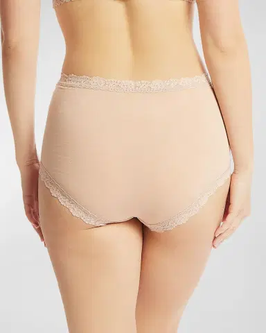 Hanky Panky High-Rise Lace-Trim Boyshorts | Thumbnail 1