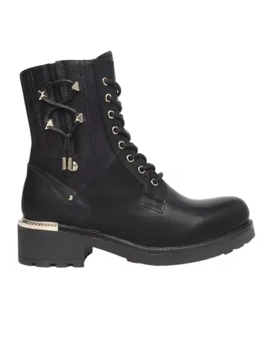 NeroGiardini Leather Corset Moto Booties | Thumbnail 1 NeroGiardini Leather Corset Moto Booties | Thumbnail 1