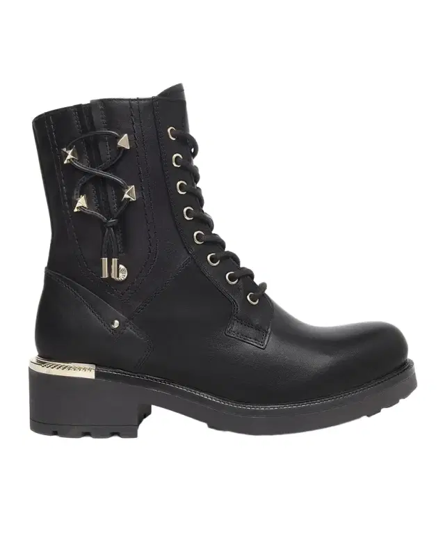 Leather Corset Moto Booties