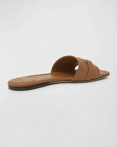 Ferragamo Leah Gancini Bit Leather Slide Sandals | Thumbnail 3 Ferragamo Leah Gancini Bit Leather Slide Sandals | Thumbnail 3