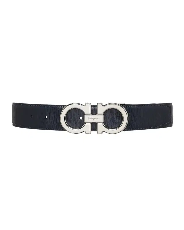 Men's Reversible Leather Gancini-Buckle Belt Men's Reversible Leather Gancini-Buckle Belt