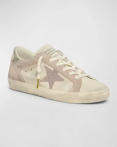 Golden Goose Super-Star Bicolor Suede Low-Top Sneakers | Thumbnail 2 Golden Goose Super-Star Bicolor Suede Low-Top Sneakers | Thumbnail 2