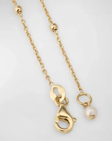 POPPY FINCH 14K Yellow Gold Bubble Lariat Necklace | Thumbnail 3