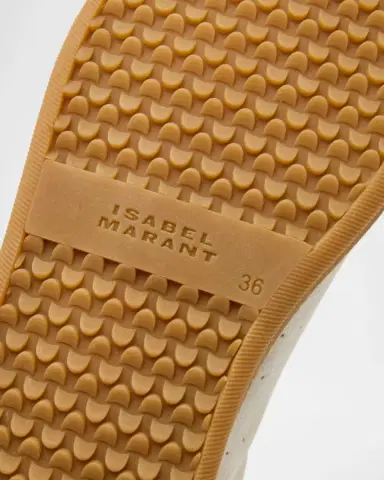 Isabel Marant Beth Mixed Leather Triple-Grip Sneakers | Thumbnail 2