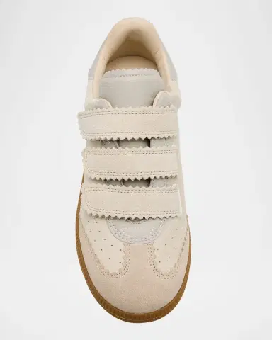 Isabel Marant Beth Mixed Leather Triple-Grip Sneakers | Thumbnail 3