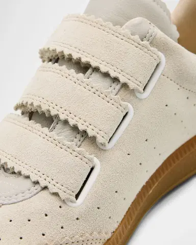 Isabel Marant Beth Mixed Leather Triple-Grip Sneakers | Thumbnail 4