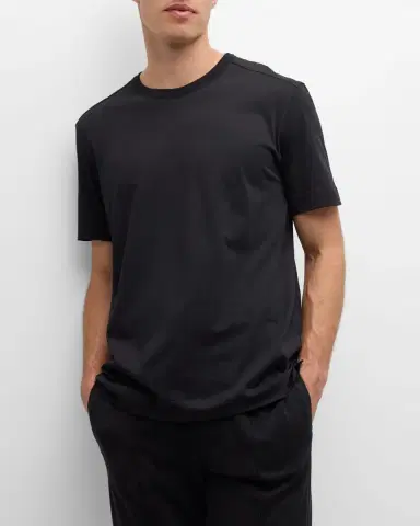 ZEGNA Men 's Pure Cotton Crewneck T-Shirt | Thumbnail 5