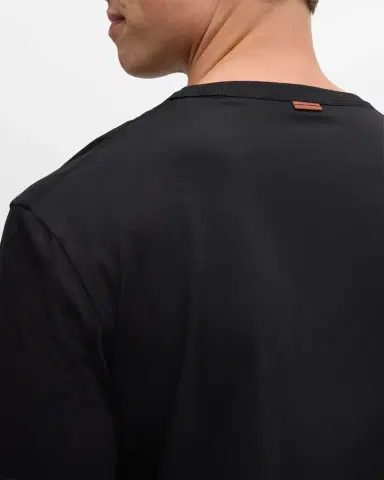 ZEGNA Men 's Pure Cotton Crewneck T-Shirt | Thumbnail 6