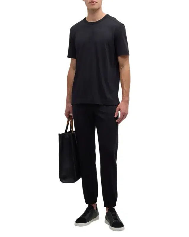 Men 's Pure Cotton Crewneck T-Shirt