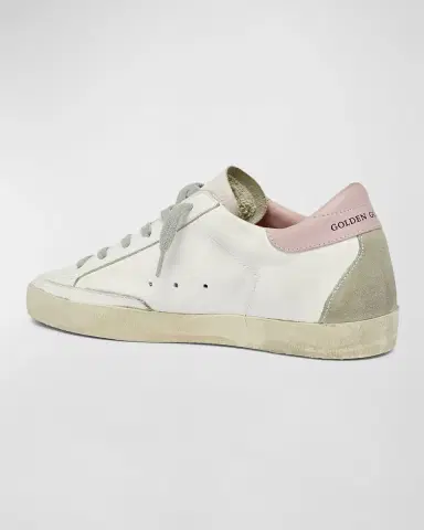 Golden Goose Superstar Leather Upper And Heel Suede Star And Spur Cream Sole Sneakers | Thumbnail 3