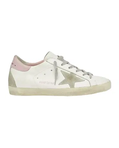 Golden Goose Superstar Leather Upper And Heel Suede Star And Spur Cream Sole Sneakers | Thumbnail 1