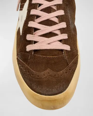 Golden Goose Mid Star Brogue Distressed Suede Sneakers | Thumbnail 6 Golden Goose Mid Star Brogue Distressed Suede Sneakers | Thumbnail 6