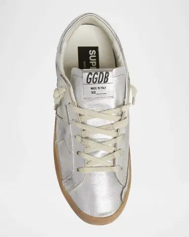 Golden Goose Superstar Metallic Leather Low-Top Sneakers | Thumbnail 6 Golden Goose Superstar Metallic Leather Low-Top Sneakers | Thumbnail 6