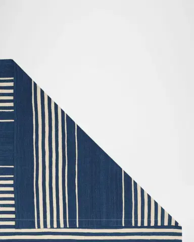 Ralph Lauren Home Bluff Point Stripe Hand-Woven Rug | Thumbnail 2