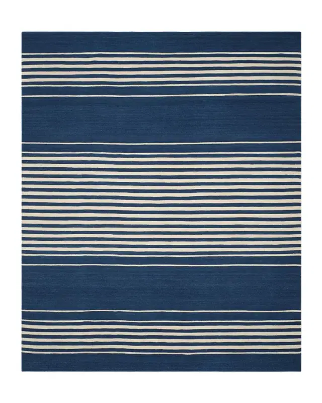 Ralph Lauren Home Bluff Point Stripe Hand-Woven Rug