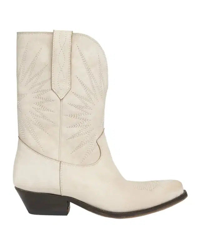 Wish Star Embroidered Suede Cowboy Boots