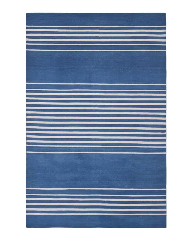 Ralph Lauren Home Bluff Point Stripe Hand-Woven Rug