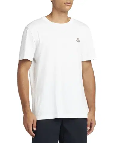 Moncler Men's 3-Pack Logo Patch Cotton T-Shirts | Thumbnail 1