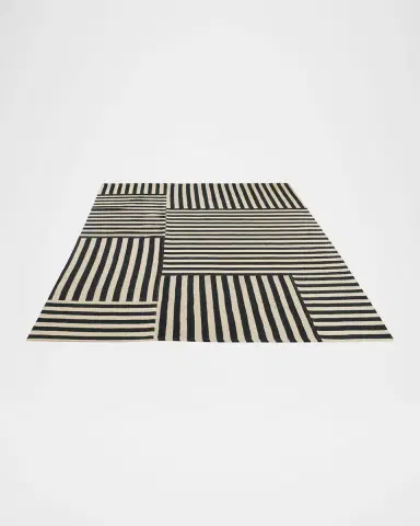 Ralph Lauren Home Celeste Stripe Patch Hand-Woven Rug | Thumbnail 2 Ralph Lauren Home Celeste Stripe Patch Hand-Woven Rug | Thumbnail 2