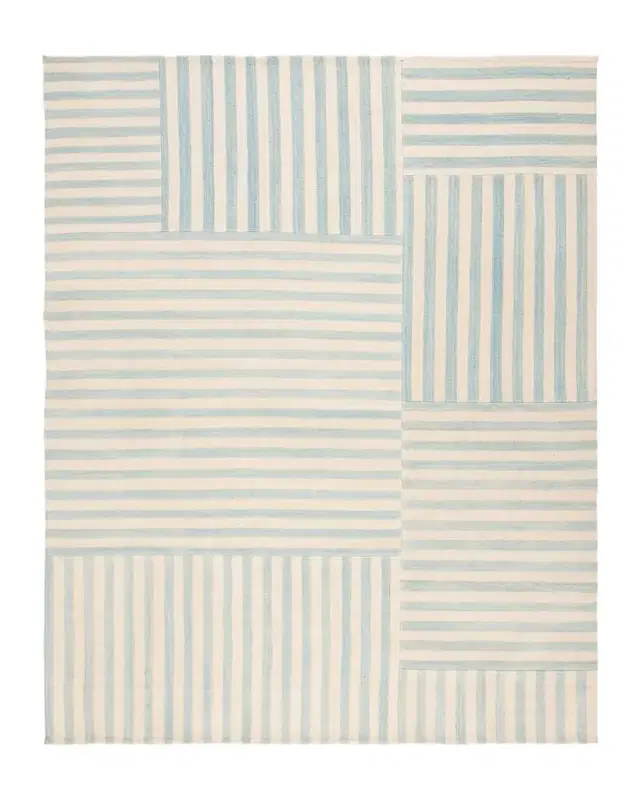 Ralph Lauren Home Celeste Stripe Patch Hand-Woven Rug