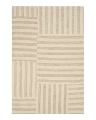 Ralph Lauren Home Celeste Stripe Patch Hand-Woven Rug | Thumbnail 1 Ralph Lauren Home Celeste Stripe Patch Hand-Woven Rug | Thumbnail 1