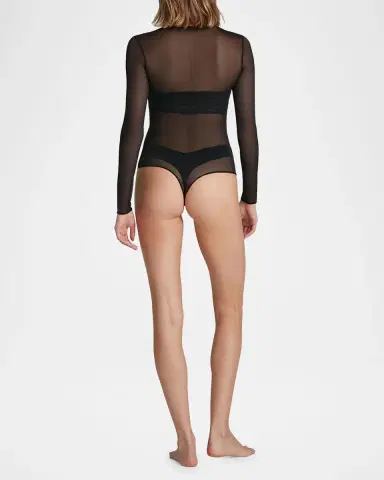 Commando Long-Sleeve Mesh Bodysuit | Thumbnail 2