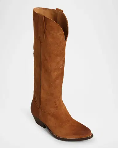 Golden Goose Wish Star Embroidered Suede Cowboy Boots | Thumbnail 2 Golden Goose Wish Star Embroidered Suede Cowboy Boots | Thumbnail 2