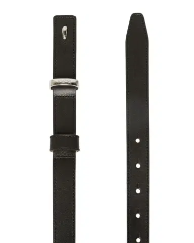 Max Mara Belt Loop 25 Skinny Leather Belt | Thumbnail 1