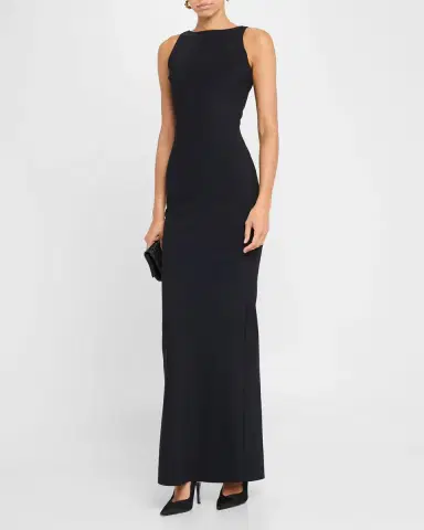 Chiara Boni La Petite Robe Iwoo Sleeveless Jersey Column Gown | Thumbnail 2