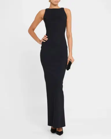 Chiara Boni La Petite Robe Iwoo Sleeveless Jersey Column Gown | Thumbnail 4
