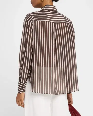TWP Joey Striped Cotton-Silk Shirt | Thumbnail 2 TWP Joey Striped Cotton-Silk Shirt | Thumbnail 2