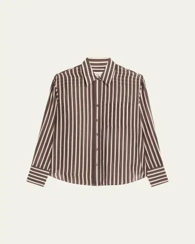 TWP Joey Striped Cotton-Silk Shirt | Thumbnail 5 TWP Joey Striped Cotton-Silk Shirt | Thumbnail 5