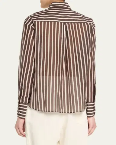 TWP Joey Striped Cotton-Silk Shirt | Thumbnail 7 TWP Joey Striped Cotton-Silk Shirt | Thumbnail 7