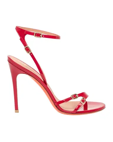 Santoni Virna Patent Buckles Strappy Sandals | Thumbnail 1