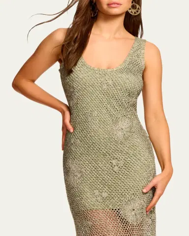 Ramy Brook Liliana Embroidered Crochet Midi Dress | Thumbnail 5 Ramy Brook Liliana Embroidered Crochet Midi Dress | Thumbnail 5