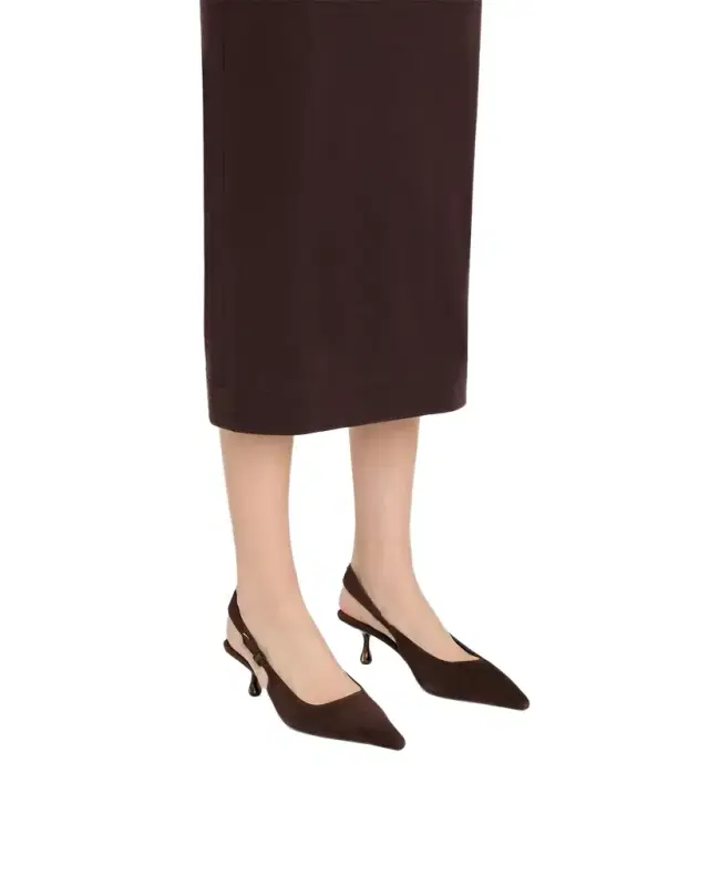Amel 50 Suede Slingback Pumps