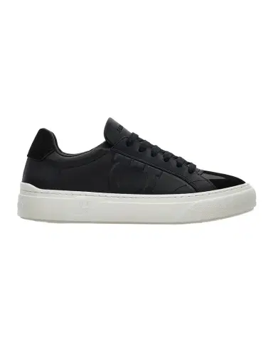 Ferragamo Men's Gancini Leather Low-Top Sneakers | Thumbnail 1 Ferragamo Men's Gancini Leather Low-Top Sneakers | Thumbnail 1