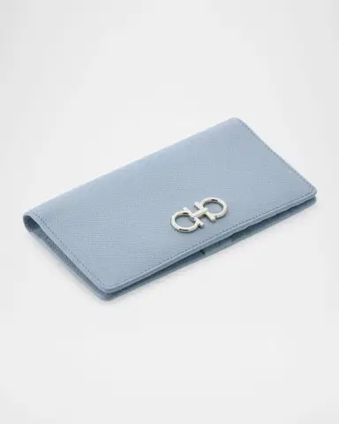 Ferragamo Gancini Hammered Leather Continental Wallet | Thumbnail 5 Ferragamo Gancini Hammered Leather Continental Wallet | Thumbnail 5