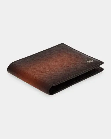 Ferragamo Men's Micro Gancio Leather Bifold Wallet | Thumbnail 2