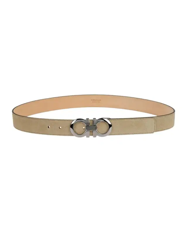 Men 's Gancini Suede Belt