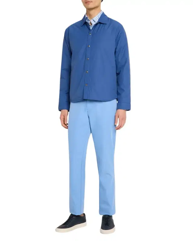 Men 's Calvin Crown Lite Plaid Stretch Cotton Sport Shirt