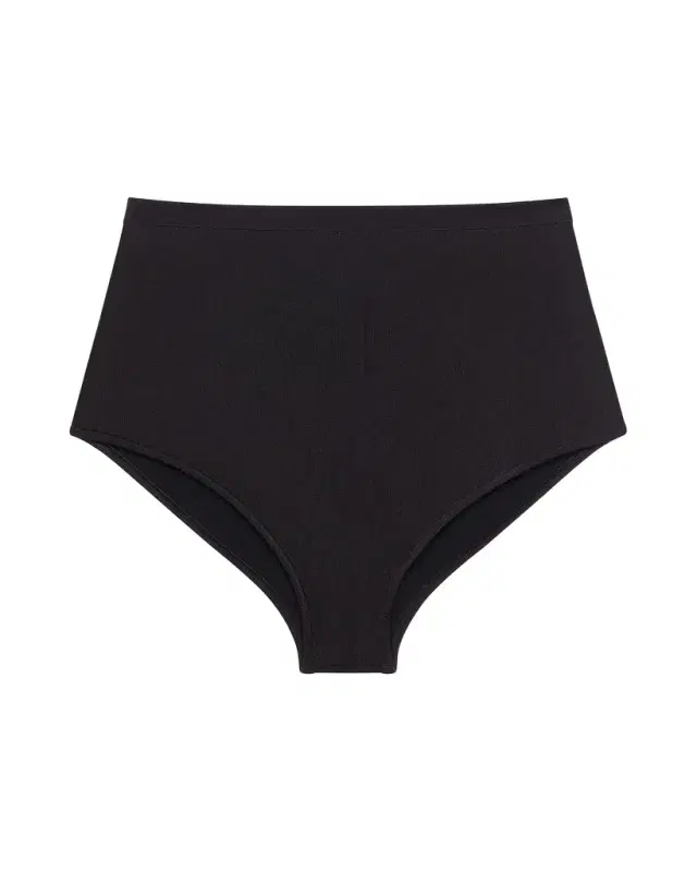 High-Rise Wool-Viscose Brief Panties
