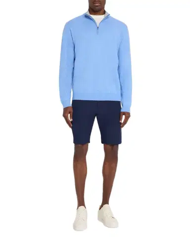 Peter Millar Men's Coolspun Lite Cotton Quarter-Zip Sweater | Thumbnail 1 Peter Millar Men's Coolspun Lite Cotton Quarter-Zip Sweater | Thumbnail 1