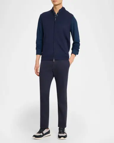 Peter Millar Men's Coolspun Lite Full-Zip Sweater Vest | Thumbnail 2