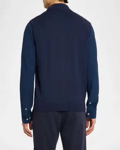 Peter Millar Men's Coolspun Lite Full-Zip Sweater Vest | Thumbnail 3